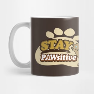 Stay Pawsitive (Cat Phrase) Mug